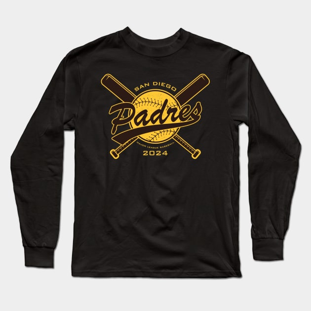 Padres 24 Long Sleeve T-Shirt by Nagorniak